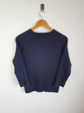 Load image into Gallery viewer, Tommy Hilfiger Womens Navy Sweatshirt - M