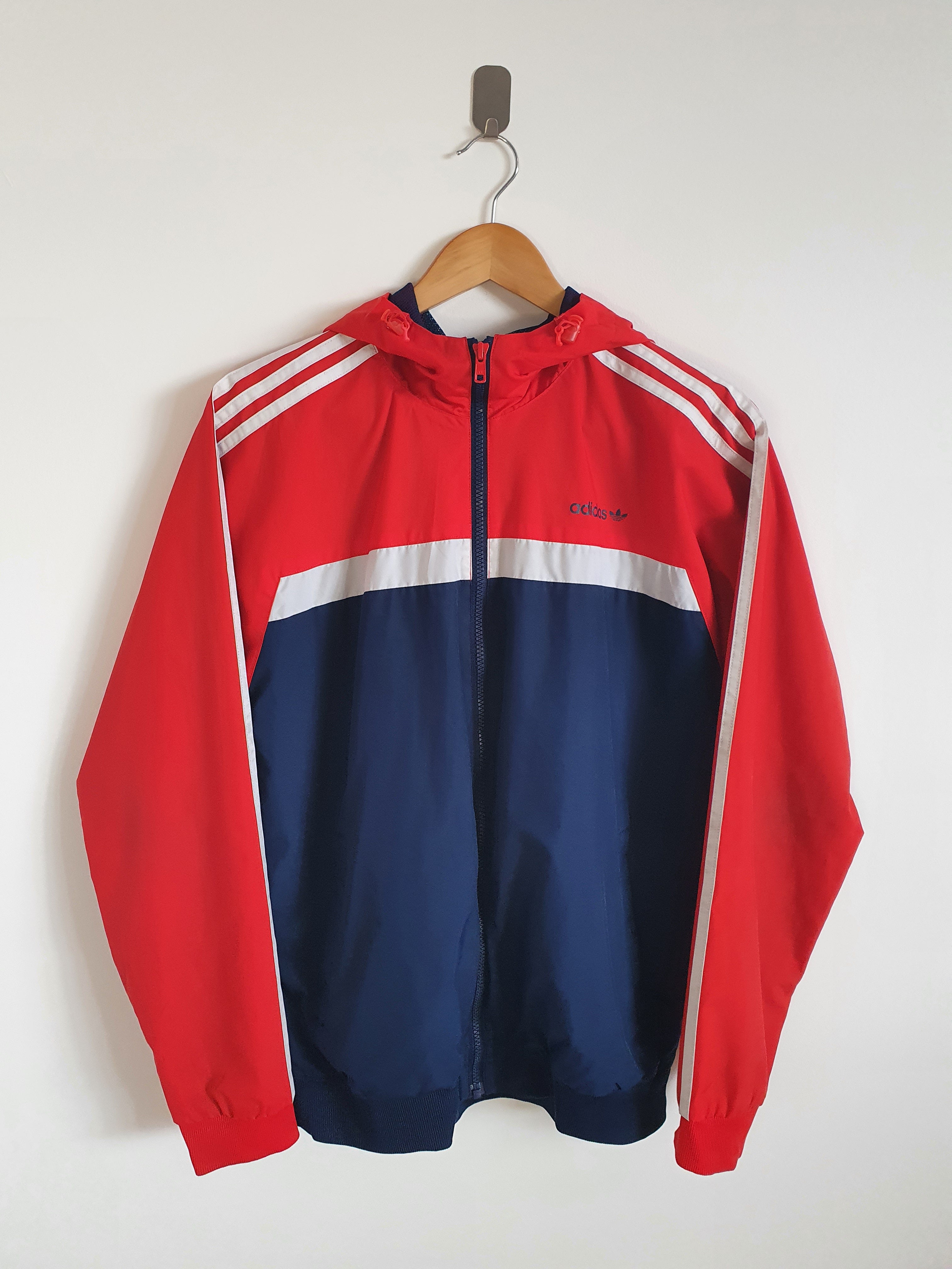 Adidas Original Red/ Navy Tracksuit Jacket M - Main Image