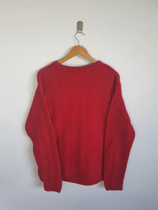 Ralph Lauren Chaps Red Crew Neck Sweatshirt - M