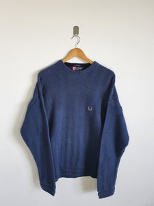 Ralph Lauren Chaps Blue Crew Neck Sweatshirt - L