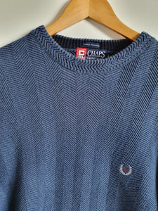 Ralph Lauren Chaps Blue Crew Neck Sweatshirt - L