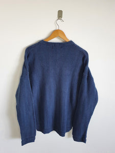 Ralph Lauren Chaps Blue Crew Neck Sweatshirt - L
