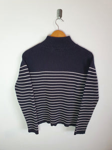 Tommy Hilfiger Womens Stripe Turtleneck/ Polo Neck - L