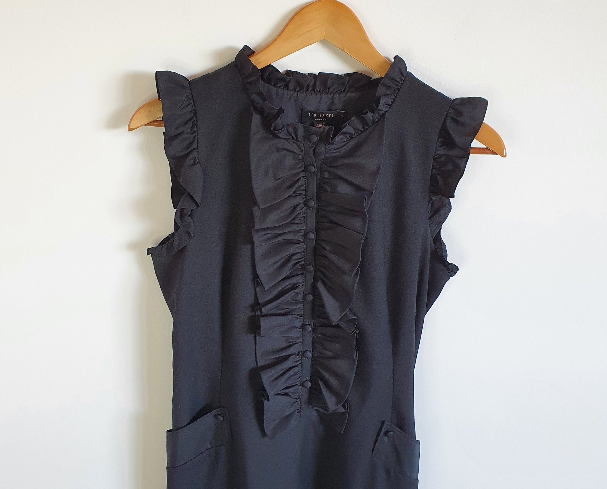 Ted Baker Black Bow Dress Three Chillies Vintage Ted Baker Black Bow Dress Three Chillies Vintage