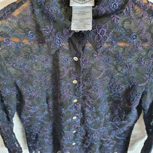 Load image into Gallery viewer, Laura Ashley Lace Blouse/ Shirt- S
