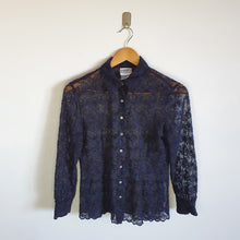 Load image into Gallery viewer, Laura Ashley Lace Blouse/ Shirt- S
