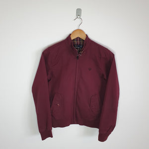Fred Perry Womens Burgundy Harrington Jacket - S