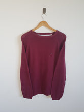 Load image into Gallery viewer, Tommy Hilfiger Burgundy Crew Neck Sweatshirt - L

