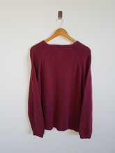 Load image into Gallery viewer, Tommy Hilfiger Burgundy Crew Neck Sweatshirt - L
