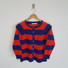 Load image into Gallery viewer, Karen Millen Red &amp; Royal Blue Cardigan
