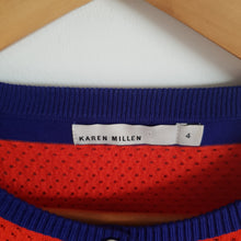 Load image into Gallery viewer, Karen Millen Red &amp; Royal Blue Cardigan

